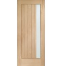 Trieste Double Glazed External Oak Door (M&T) with Obscure Glass